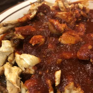 closeup of diablo chicken