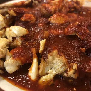 closeup of diablo chicken