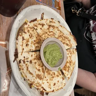 Quesadilla with asada.