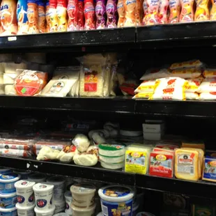 Great selection of latin cheeses &amp; creams