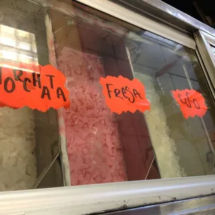 The fresh juices called "Aguas" by Mexicans