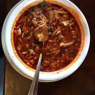 First time here... trying the POZOLE!!!