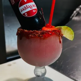 Dr Pepper margaritas