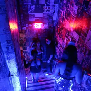 Basement floor stairs (bathroom at the bottom)