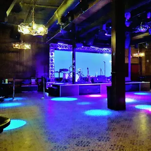 a stage set up for a concert