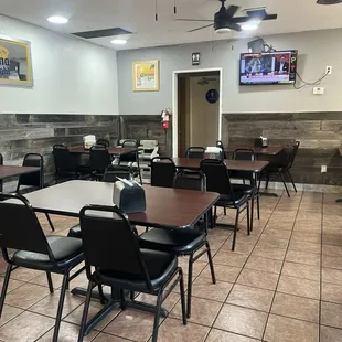 Clean modest seating