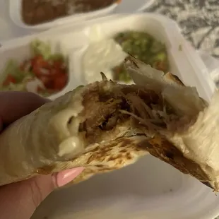 Carnitas quesadilla