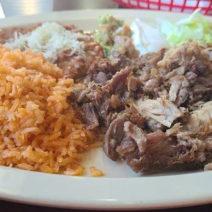 Carnitas plate