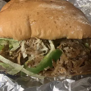 Torta de carnitas
