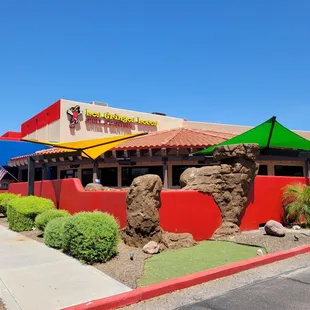 sushi and sashimi, outside