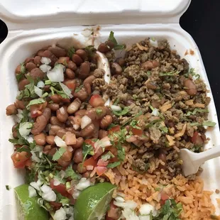 Yummy carne asada burrito without flour tortilla