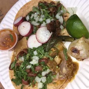 Asada &amp; Chicharron Tacos - $3
