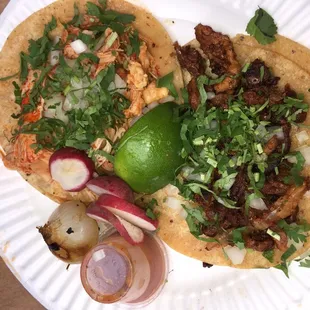 Pastor &amp; Pollo Tacos - $3