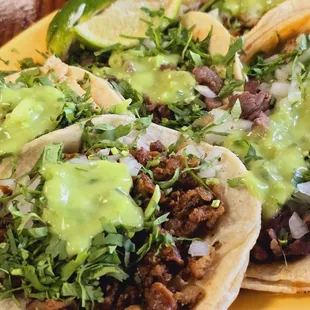 Beef taco Chicken taco