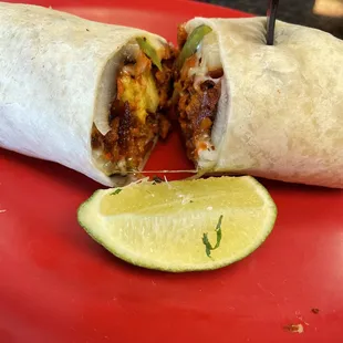 Al pastor burrito