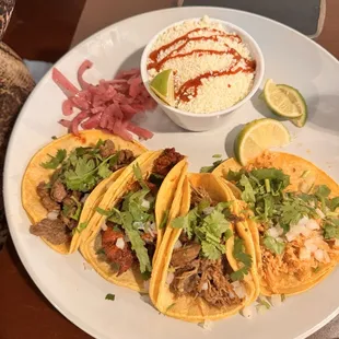 Mexican Taco Plate with Elote cup