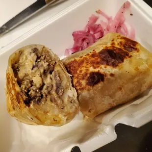 Carne asada burrito