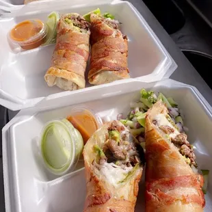 a variety of food items