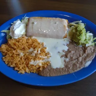 Chimichanga lunch special.