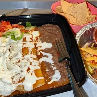 Shredded Beef Enchiladas