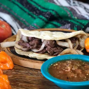 taco de beef fajita
