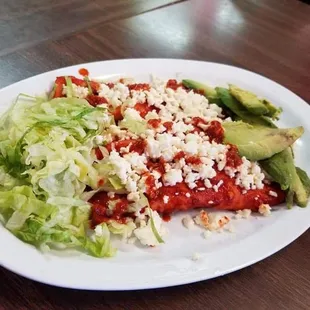 enchiladas rojas