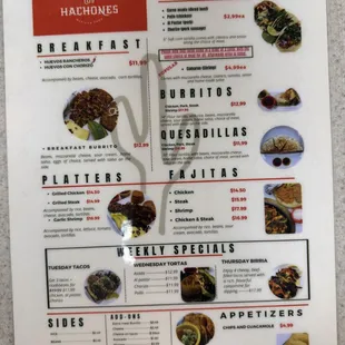 ramen and noodles, menu