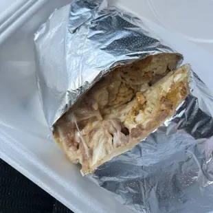 Chicken burrito