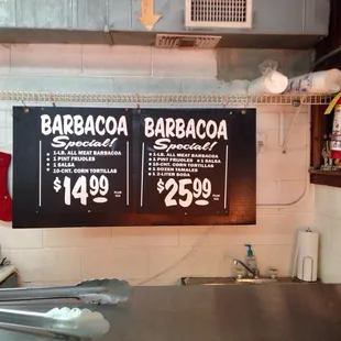 Barbacoa Specials