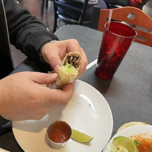 Carne asada burrito