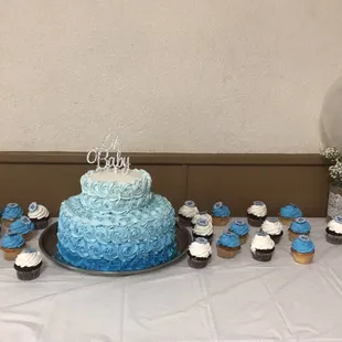 Cake and cupcakes