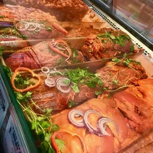 Selection of seasoned meats for your convenience
