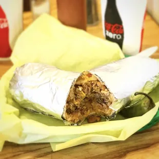 Steak burrito