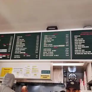 menu!