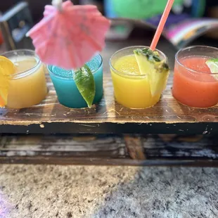 Flight Margaritas... Banana was the best
