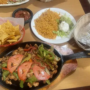 Fajita and all it comes with