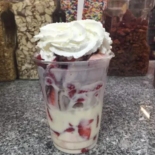 Fresas con crema