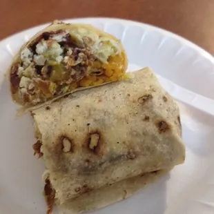 Loaded Bacon Egg Green Chilli Burrito