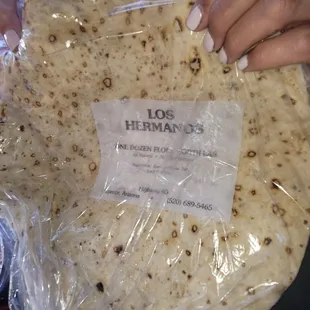 Bought a dozen of the fllour tortillas. Extra large size! $4.50 for the package.