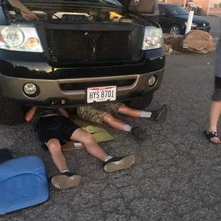 Our impromptu "camping spot " at Los Hermanos