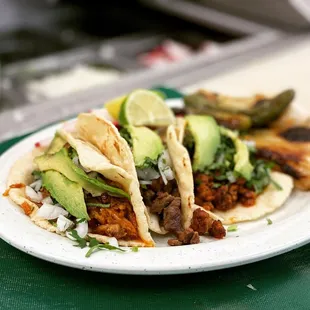 Tacos with avocado