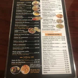menu, sushi and sashimi
