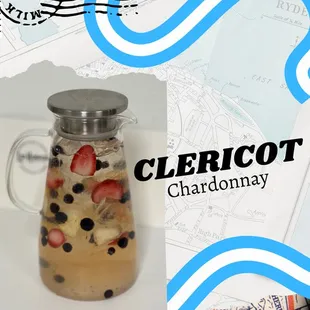 Clericot with chardonnay wine