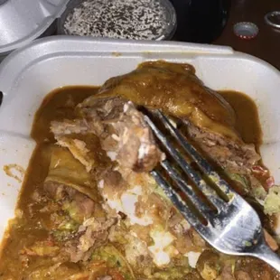 The meat in the "Gordo" burrito were hard chunks of meat that weren't fresh tasting.  Had that "old meat" flavor.