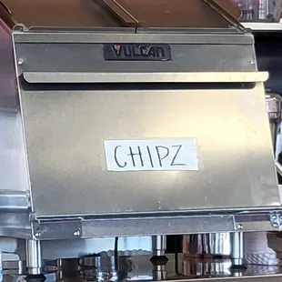 Chips in warming oven