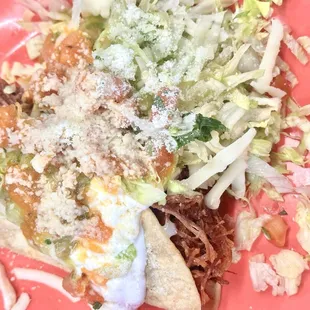 Shredded beef taco- My cousin loved it.  She love how tender and fresh her 2 taco was.  It was a lot