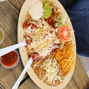 Enchilada platter