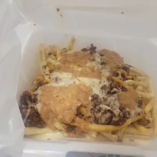 This is what I received. It should have been chorizo Fries