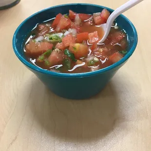 a bowl of salsa