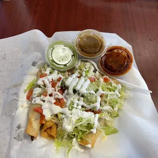 5 taquitos $7.89 a plate. Good 10.